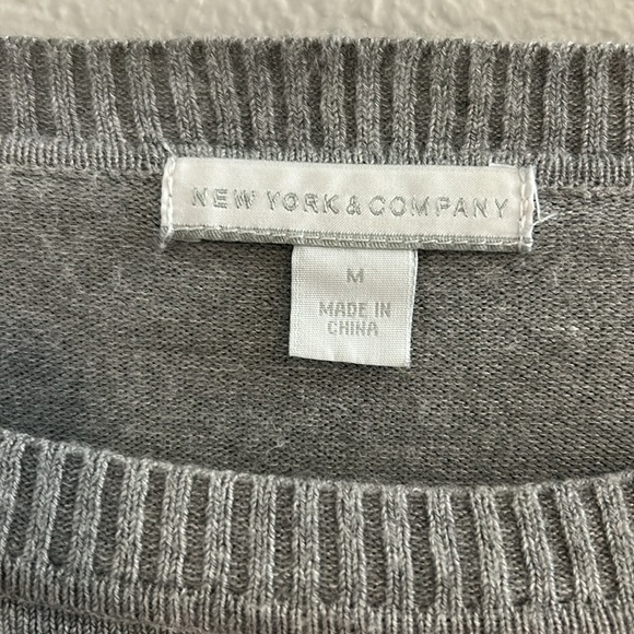 Pretty grey scrunch sides quarter sleeve sweater - Picture 6 of 10